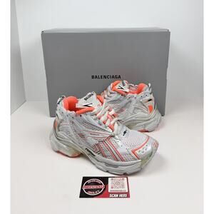 Size 35EU/5W - Balenciaga Runner Sneakers White/Orange🧡 NEW/RETAIL $1,150!